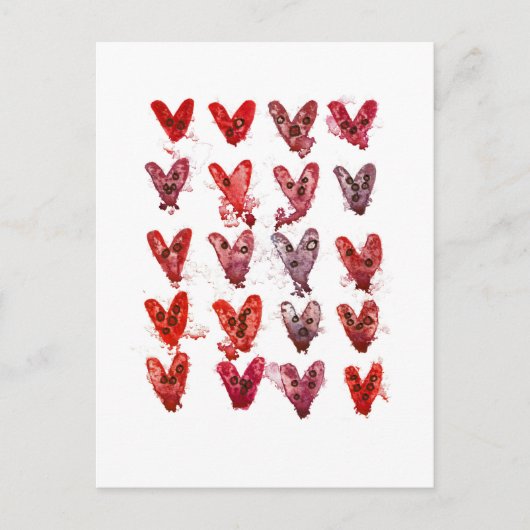 Carte Postale Cœurs (Devant)