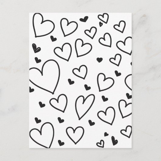 Carte Postale Coeurs (Devant)