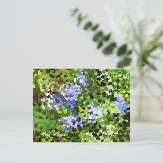 CARTE POSTALE CŒURS (Debout devant)