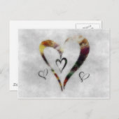 Carte Postale Coeurs (Devant / Derrière)