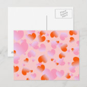 Carte Postale Cœurs (Devant / Derrière)