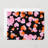 Carte Postale Cœurs (Devant / Derrière)