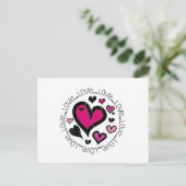 Carte Postale Coeurs Amour Amour Amour (Debout devant)