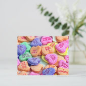 Carte postale Coeurs bonbons (Debout devant)