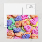 Carte postale Coeurs bonbons (Devant / Derrière)