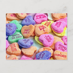 Carte postale Coeurs bonbons