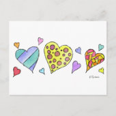 Carte Postale Coeurs Coeurs Coeurs (Devant)