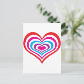 Carte Postale Coeurs concentrés (Debout devant)