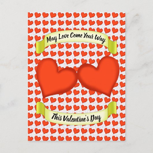 Carte postale Coeurs d'amour (Devant)