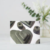Carte Postale Coeurs d'amour argent (Debout devant)