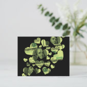 Carte Postale Coeurs d'argent (Debout devant)