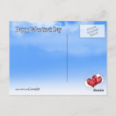 Carte Postale Coeurs de ballon avec petits coeurs (Dos)