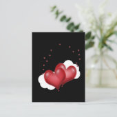 Carte Postale Coeurs de ballon rouge (Debout devant)