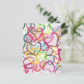 Carte Postale Coeurs de bonbons (Debout devant)