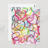 Carte Postale Coeurs de bonbons (Devant / Derrière)