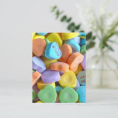 Carte Postale Coeurs de bonbons colorés (Debout devant)