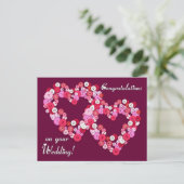 Carte Postale Coeurs de Buttonised (Debout devant)