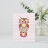 Carte Postale Coeurs de chouette (Debout devant)