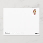 Carte Postale Coeurs de chouette (Dos)