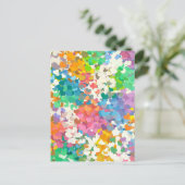 Carte Postale Cœurs de Confettis Pastels (Debout devant)
