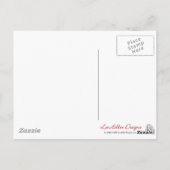 Carte Postale Cœurs de confettis roses (Dos)