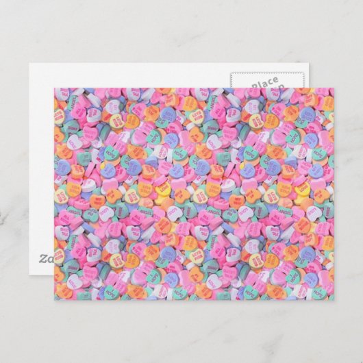 Carte Postale Coeurs de conversation (Devant / Derrière)