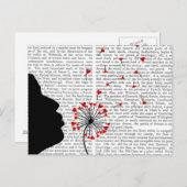 Carte Postale Coeurs de Dandelion (Devant / Derrière)