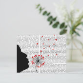 Carte Postale Coeurs de Dandelion (Debout devant)