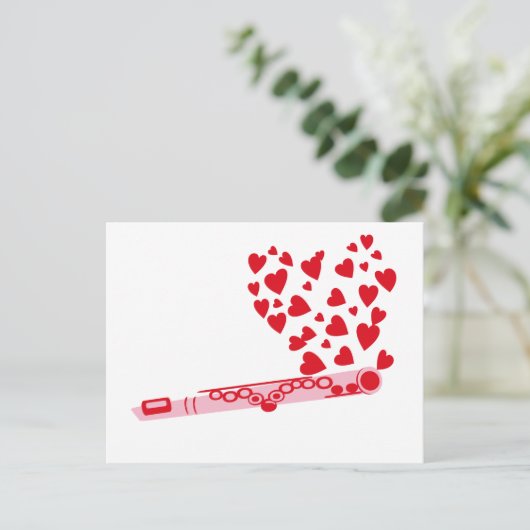 Carte Postale Coeurs de flute (Debout devant)