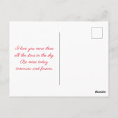 Carte Postale Coeurs de la Saint-Valentin (Dos)