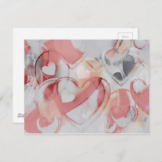 Carte Postale Coeurs de laiton (Devant / Derrière)