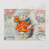 Carte Postale Coeurs de lapin blanc Alice Classic (Devant)
