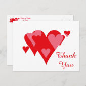 Carte Postale Coeurs de Merci par Janz White (Devant / Derrière)