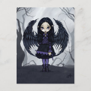 Carte postale "Coeurs de papier pourpre"