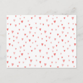 CARTE POSTALE COEURS DE PASSION ROSE