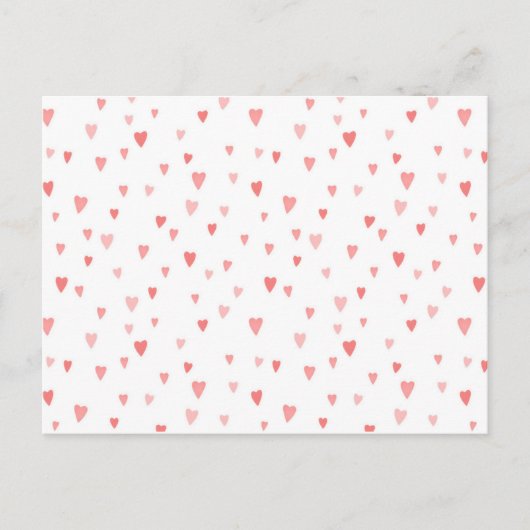 CARTE POSTALE COEURS DE PASSION ROSE (Devant)