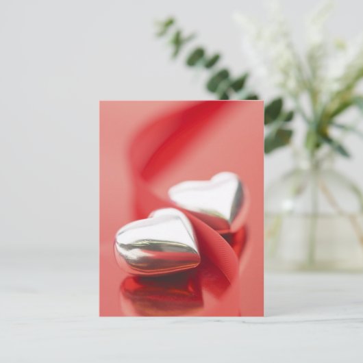 Carte Postale Coeurs de ruban (Debout devant)