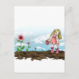 Carte Postale Coeurs en croissance