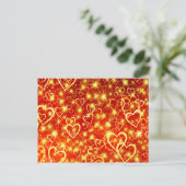 Carte Postale Coeurs en feu (Debout devant)