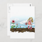 Carte Postale Cœurs grandissants (Devant / Derrière)