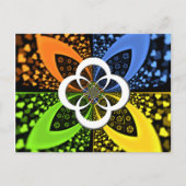 Carte Postale Coeurs Iridescente Polka sans soudure Point Art Ab (Devant)