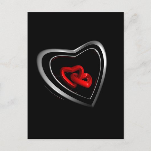 Carte Postale Coeurs liés (Devant)