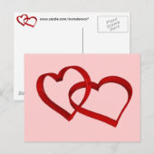 Carte postale Coeurs liés (Devant / Derrière)