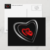 Carte Postale Coeurs liés (Devant / Derrière)