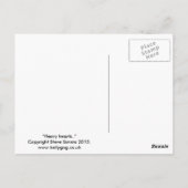 Carte Postale Coeurs lourds (Dos)