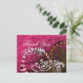 Carte Postale Coeurs Merci aux fraises - (Debout devant)