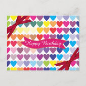 Carte Postale Coeurs multiples (Devant)