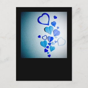 Carte Postale Coeurs papier 2