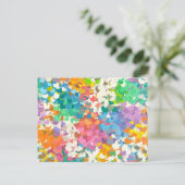 Carte Postale Coeurs Pastel Confetti (Debout devant)