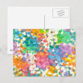 Carte Postale Coeurs Pastel Confetti (Devant / Derrière)